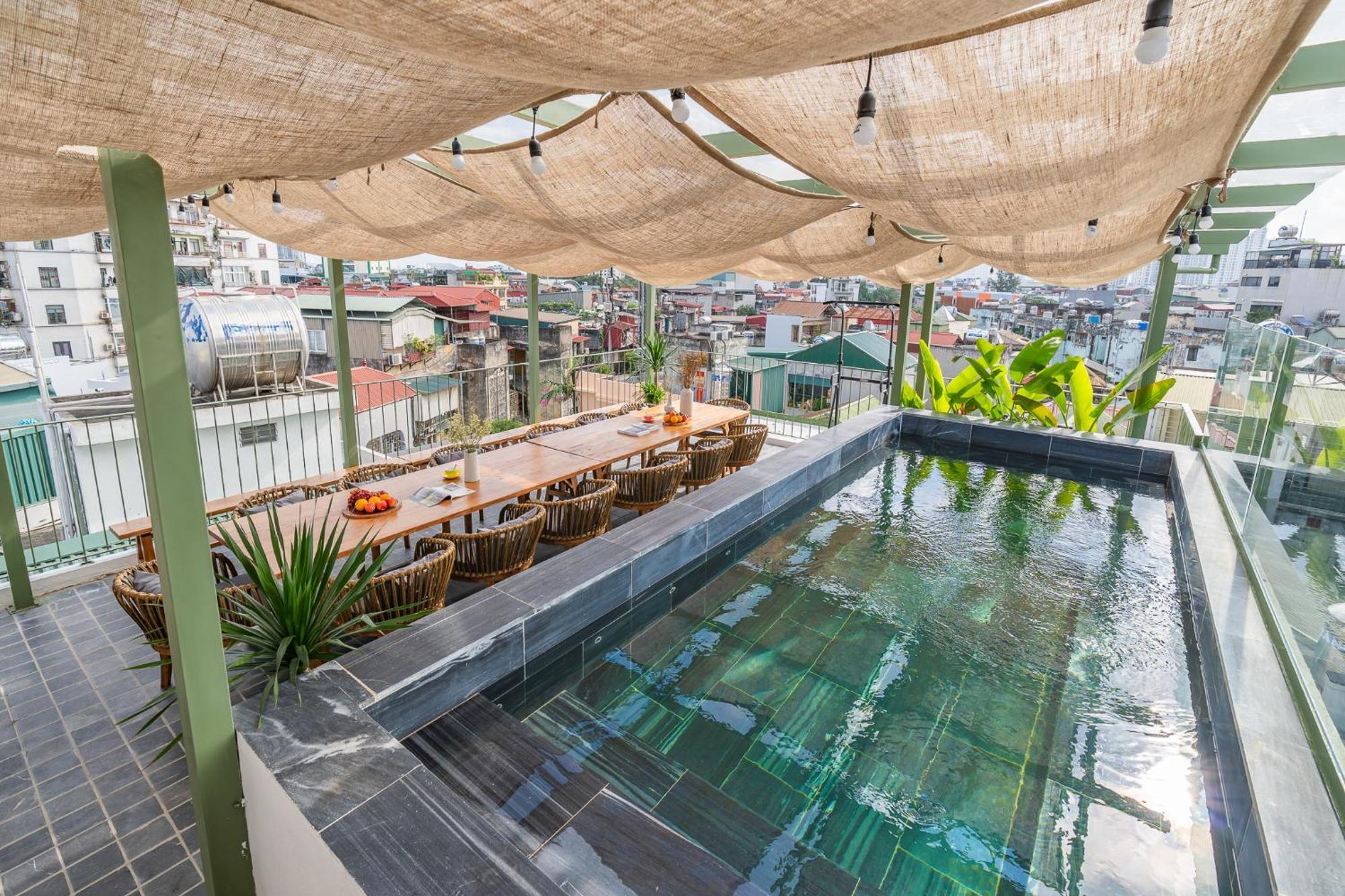 Location/Big Group/Private Villa With Pool And Kitchen Hanoi Buitenkant foto